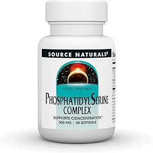 Source Naturelle Phosphatidyl Sérine Complex Stabilisated Enzyme Supplément 500mg - 30 Softgels