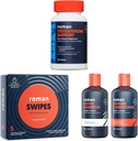 ROMAN Wellness Bundle | Supplemento di supporto del testosterone, Swipes ad azione rapida per la Stamina, e Revive Shampoo & Conditioner Duo per capelli Thicker-Looking