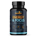 Energie und Fokus - Extra Strength 200mg Koffein und Lions Mane Mushroom Supplement, 60 Kapseln - mit Alpha GPC, L-Theanine, L-Tyrosine zur Unterstützung der Gehirnfunktion und Konzentration