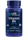 Durée de vie Vitamine B6, 250 mg, haute puissance, santé cardiovasculaire, santé neurologique, santé oculaire, fonction rénale saine, sans gluten, non-OGM, végétarien, 100 capsules