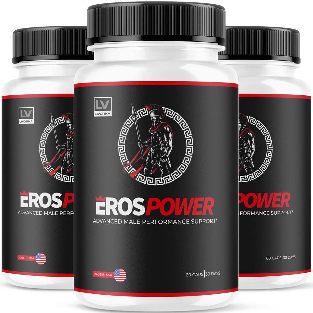 (3 Pack) Eros Power Supplement - Eros Power Supplement für Männer, Eros Power, Eros Powder Supplement, ErosPower Advanced Formula, Eros Power Capsules für Männer, Eros Power Pills, 180 Kapseln für 3 Monate
