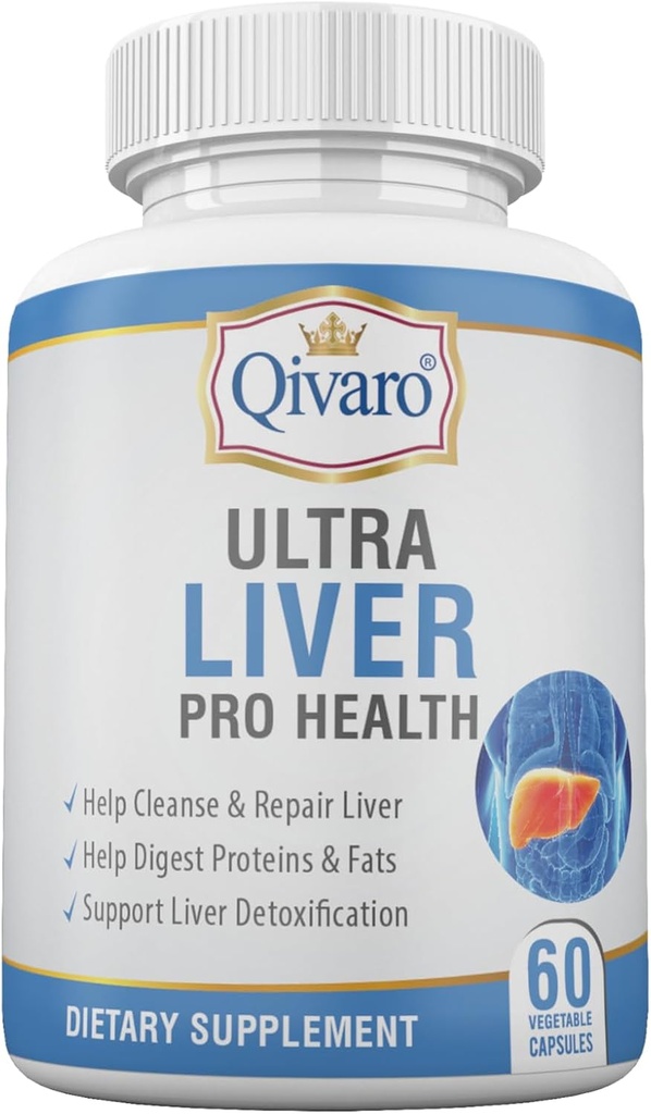 Ultra Liver Pro Health - Nahrungsergänzungsmittel mit Milchdistle Seeds, Artichoke Extract & Dandelion Leaf Extract - Antioxidant & Detox Support - 60 pflanzliche Kapseln