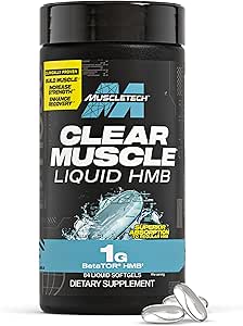 Muscletech HMB Suppléments 1000mg, Muscle clair (84 Softgels liquides) - HMB de qualité la plus élevée pour le muscle maigre et la récupération, HMB supplément musculaire sans acide, aider à réduire la répartition musculaire, emballage mai Varier