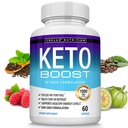 Keto Boost Diät Pillen Ketosis Supplement - Natürliche exogene Keto Formel Unterstützung Energie & Fokus, Fortgeschrittene Ketone für ketogene Ernährung, Keto Diät Pillen, für Männer Frauen