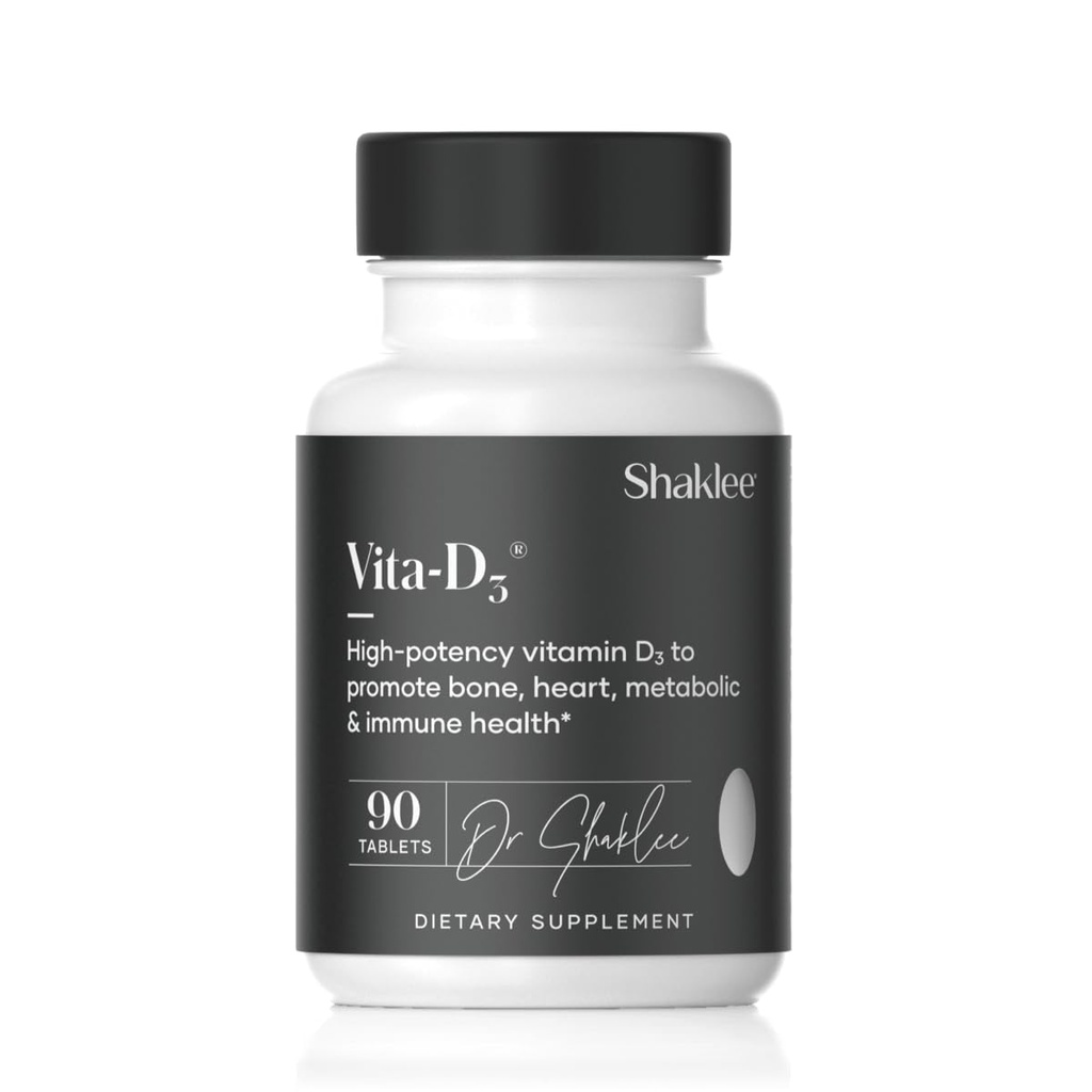 Shaklee - Vita-D3® 2.000 IU - High-Potency Vitamin D3 für Knochen, Herz und Immune Gesundheit | Vitamin D, Enhance Calcium Absorption und Gesamt Wellness | 1 Tablet Daily - 90 Tabletten
