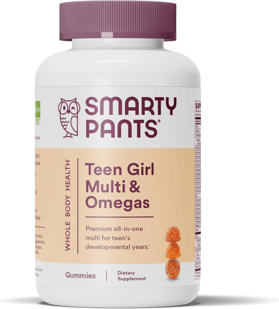 SmartyPants Teen Girl Multi & Omega Gummis, 90 Count