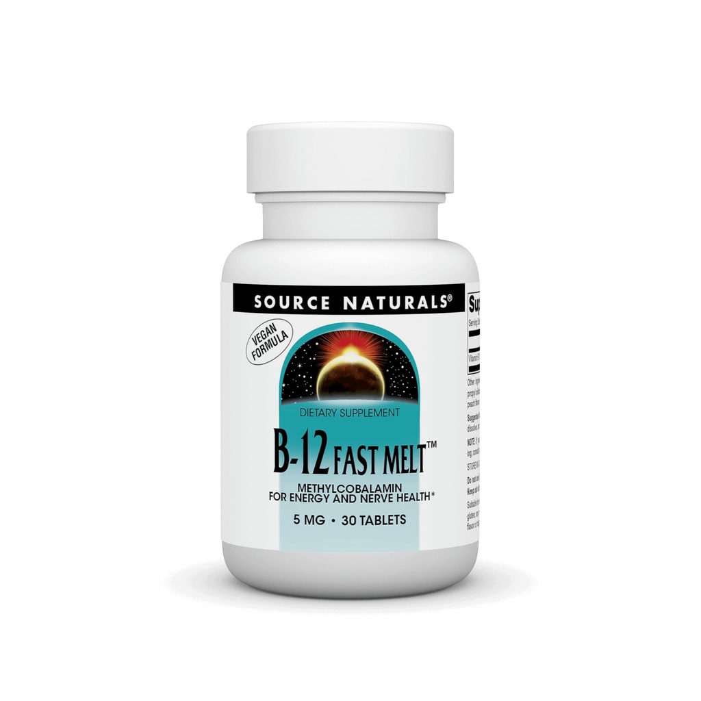 Quelle Naturals Vitamin B-12, unterstützt Energieproduktion* 5 mg - 30 Fast Melt Vegan Formel