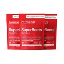 HumanN SuperBeets Cuciture cardiache, Nitric Oxide e supporto per la pressione sanguigna, Estratto di semi di uva & non OGM Beet Root Powder Energy, Pomegranate Berry Flavor, 180 Conte