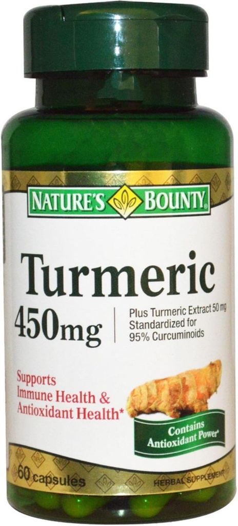 Natura Bounty Turmeric Capsule 60 Capsule (Pack di 2)