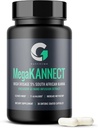 Mega Kannect capsule con 5% Kanna Alkaloid| Eleva Mood, Boosts livelli di energia, migliora la precisione mentale | Sceletium Tortuosum Supplementi giornalieri per uomini e donne (30 conte)