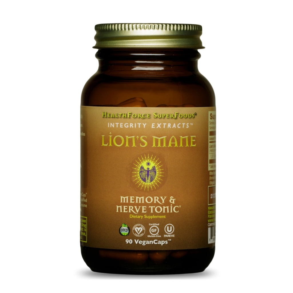 HealthForce SuperFoods Integrity estrae Mane Lion – Capsules - 90 Vegan Capsule