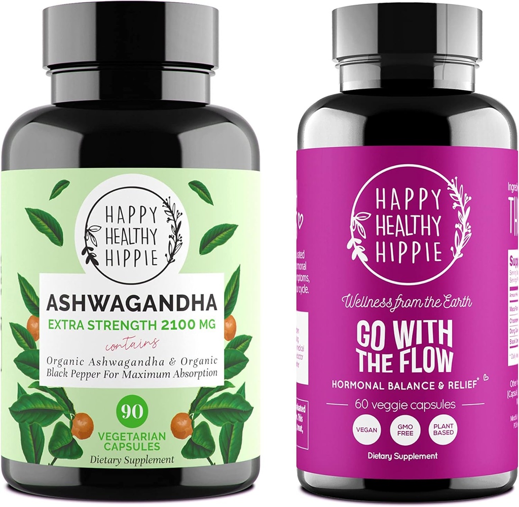 Happy Healthy Hippie Vai con The Flow Bundle (2pk) - Vai con The Flow & Ashwagandha