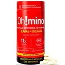 Oh!mino Essential Amino Acids Supplement. Stimulantfreie Kapseln. Alle 9 EAAs, BCAAs und die perfekte Amino für Workouts, Amino Energy, und um Muskeln zu bauen und schneller wiederherzustellen.