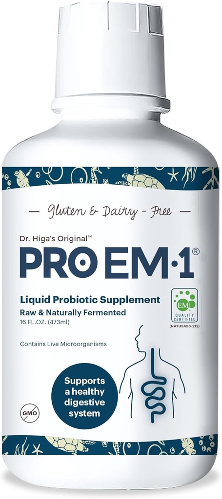 TeraGanix Organic Liquid Probiotic (30 Day Supply), Gut Health Supplement, Dr. Formulated for Adults & Kids, Improves Immune Function, Digestion & Nutrient Absorption, 6 Mil CFU/ml ﻿(16 fl oz)﻿