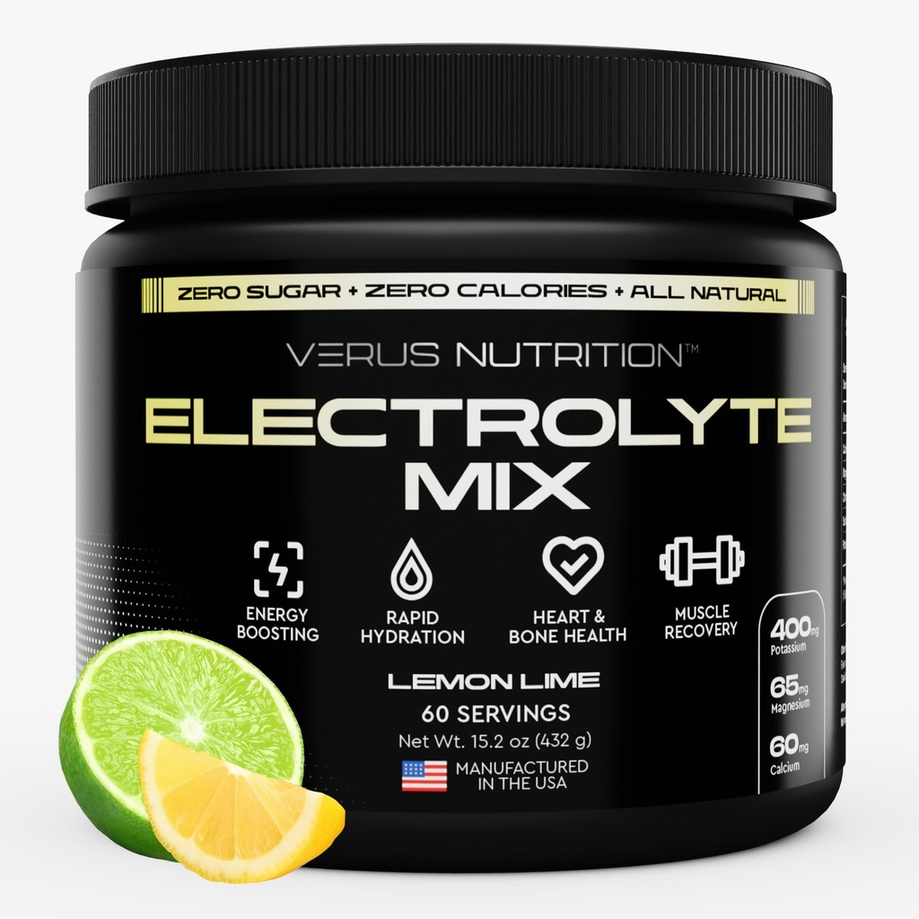 Poudre d'électrolytes Pas de sucre- Zéro Calorie Poudre d'hydratation.