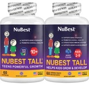 NuBest Bundle Tall 10+ 60 Kapseln Kleinkinder 60 Kautabletten | Höhe Wachstum Unterstützung für Kinder & Jugendliche | Kalzium, Vitamine D3 K2, Collagen & Kräuter