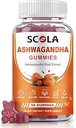 Ashwagandha Gummie, Beruhigen Sie Gummie mit Ashwagandha Wurzel Extrakt Vitamin D Zink, Ashwagandha Ergänzung für Schlaf Stress Balance, Vegan, Non-GMO, Gluten-Free, 60 Zähler