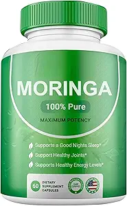 Estratto di chicco di caffè verde - 800mg di puro Nutrient-Rich Moringa Polvere - Un naturale verde antiossidante Superfood - Supporta energia, Gut Health+Essential Vitamins & Aminoacidi