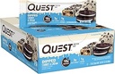 Quest Nutrition Dipped Chocolate Cookies & Cream Protein Bars, High Protein, Low Carb, Glutenfrei, Keto Friendly, 12 Count