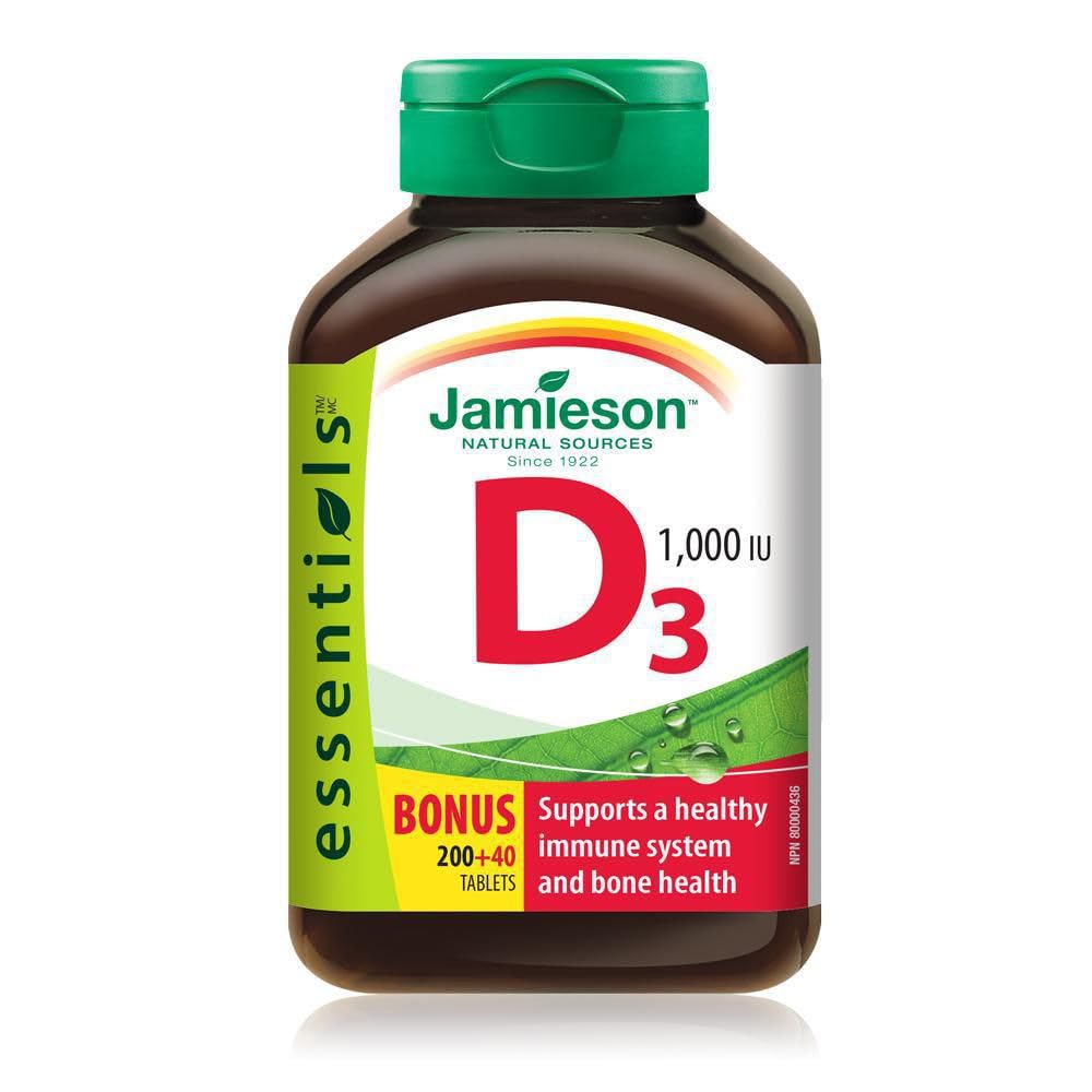 Vitamina D3 1.000 IU Bonus -240 schede Marca: Jamieson Laboratories