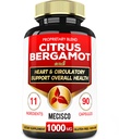 11 in 1 Citrus Bergamot Supplemento 1000mg con Mirtillo Nero, Berberina HCl & More - 90 capsule - Supporta la salute del cuore, Sistema immunitario, Produzione di energia