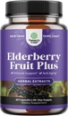 Black Elderberry Capsules Antiossidante Supplemento - Elderberry Immune Support Skin Supplement con Vitamine Skin e Sambucus Extract - Supporto di sistema immunitario