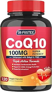Suppléments DRFOSTER COQ10 avec PQQ, 118 Capsules Veggie