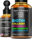 Biotine liquide pour les femmes et les hommes croissance des cheveux 10000mcg