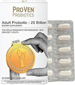 Probiotico Ultimate per gli adulti | 50 miliardi di CFU | Supporta la digestione, l'immunità e il peso sano | 30 capsule di probiotici multi-straina | Vegetariano, senza glutine, senza lattosio
