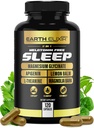 Earth Elixir 4-in-1 Sleep Aid (120 Caps) w/Apigenin 50mg, Magnesium Glycinate 200mg, L Theanine 200mg & Valerian Root for Sleep Aid 300mg | Apigenin Supplement for Sleep | Pills