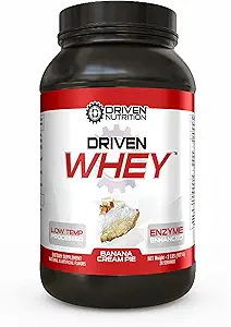 Poudre de protéines de lactosérum : Delicious, Clean Protein Shake- Améliorer la récupération musculaire avec 23 grammes de protéines avec ajout BCAA et enzymes digestives (2 lb, tarte à la banane)