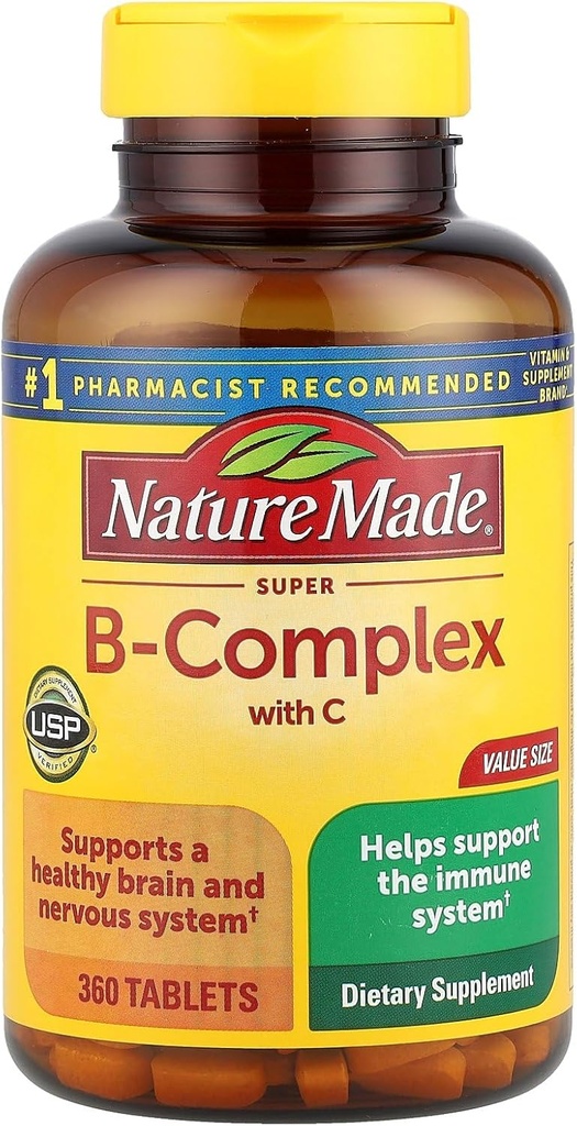 Comprimés complexes Super B fabriqués par la nature, taille de la valeur, numéro 360