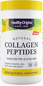 Peptidi di collagene di origine sana (Grass-Fed, Non-OGM, 3rd Party Tested), 10.6 Oz (300 g)