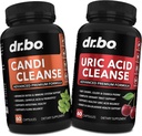 DR. BO Candi Uric Acid Cleanse Support - Oregano & Kidney Kräuterergänzungen für Damen & Herren - Extra Strength Uric Acid Flush Purge Capsules & Oral ControlProbiotic Complex Cleanser