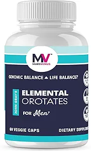 MARS VENUS Stress Relief Supplement mit Lithium Orotate Ashwagandha Saffron Berberine Rhodiola Bacopa Fulvic Minerals - Elemental Orotates Mood Support Kapseln für Herren - 60 Zähler