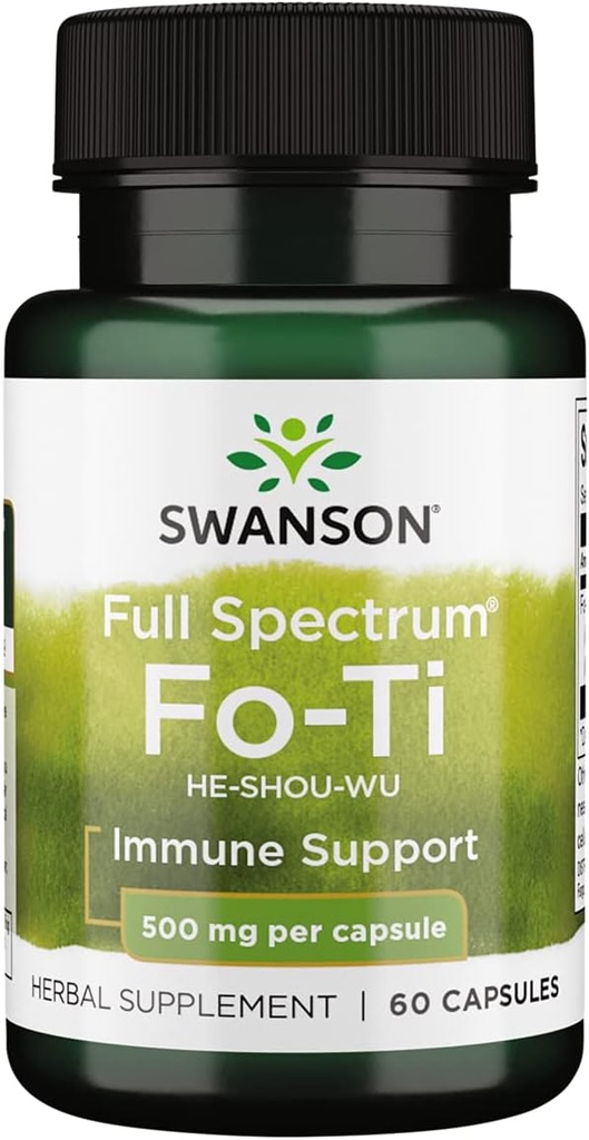 Swanson Fo-Ti 500 Milligrammi 60 capsule