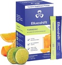Blueshift Citrus Turmeric Medley - Pacchetti di polvere curcuma per l'acqua, supplemento curcuma curcuma curcuma, nessun mix di bevanda di zucchero per il supporto naturale di recupero - Citrus Flavor, bastoncini di polvere (10 pacchetto)
