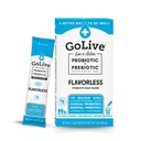 GoLive Prebiotic & Probiotic für Frauen, Männer, Kinder. Geschmacksfreies, zuckerfreies, synbiotisches Pulver mit GOS, L-Glutamin, Vitamin D3, Elektrolyte. Für Gut Health, Verdauung, Stoffwechsel, Immunität 15-50B CFUs.