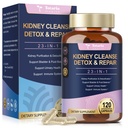Nettoyage du rein Détox & Réparation, Chanca Piedra & Pilules de canneberge pour le contrôle de la vésicule, soutien de la force maximale soulagement de la douleur urinaire pour les pierres du rein Breaker, Cranberry Urinary Tract Health for Woman