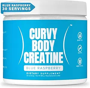 CBB Kreatin Monohydrat Pulver | Workout Unterstützung | Vegan | Kosher | Blau Himbeer Geschmack 180 Gramm (30 Servierungen)
