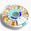 Distributeur de pilules automatique amélioré pour les personnes âgées avec alarme: Distributeur de pilules intelligent avec 28-Slot, Mix-Proof Tech & XL LCD, Durabilité améliorée pour la prise en charge médicale quotidienne