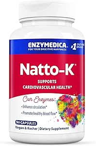 Enzymedica, Natto-K, Supporto per enzimi, 90 capsule