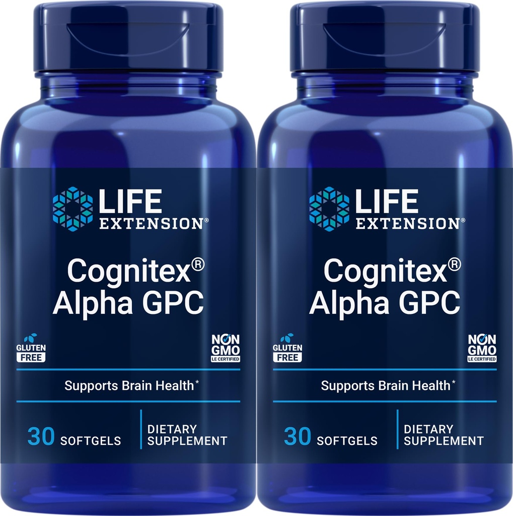 Estensione della vita Cognitex Alpha GPC, 30 Softgels (Pack of 2)