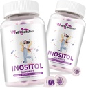 Inositol Gummie Myo-Inositol & D-Chiro Inositol Ideal 40:1 Ratio Inositol Ergänzung mit Omega-3 Vitamin D3 Unterstützt gesunde Ovulation Cycle Regularity Grape Flavor 2 Packungen