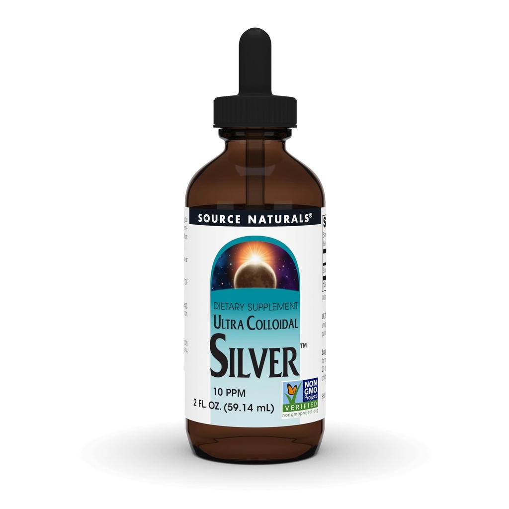 Quelle Naturals Ultra Colloidal Silver - Flüssige Ergänzung für Immunsystem Unterstützung - 2 oz