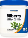 Nutricost Bilberry Powder 250 Gramm - Glutenfrei und nicht-GMO