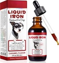Supplementi di ferro liquido per cani, ferro di liquii con vitamina C e B12, supporta l'anemia, bassi livelli di ergonomia e letargia, promuove la salute del sangue, aiuta con formazione di globuli rossi