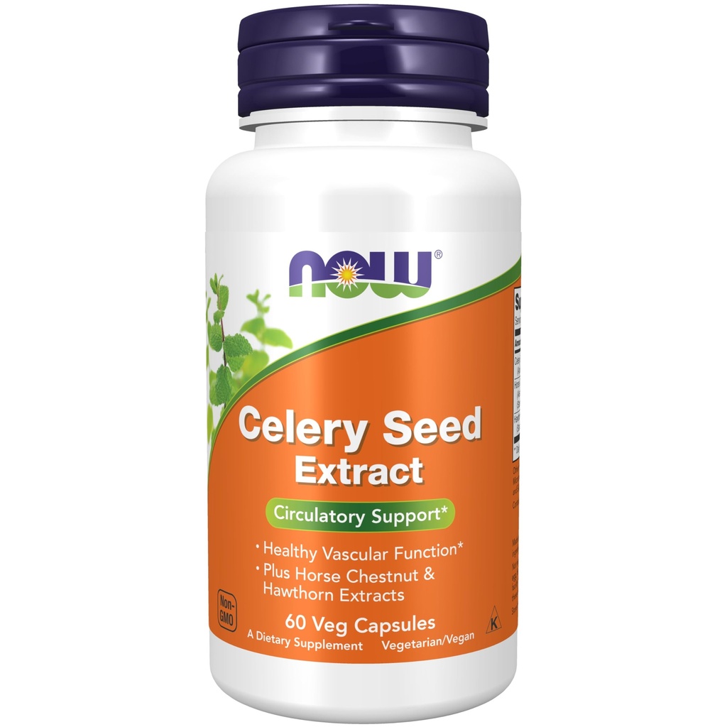 JETZT Nahrungsergänzungsmittel, Celery Seed Extract, sowie Ross Chestnut und Hawthorn Extrakte, 60 Veg Kapseln