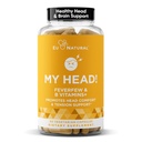 Ma tête ! Vitamines de céphalées – Sensibilité, tension, confort, santé de la tête Fonction pour un esprit clair – Magnésium à action rapide, Fièvre, Boswellia, Vitamine D, Ginger, et plus – 60 capsules molles