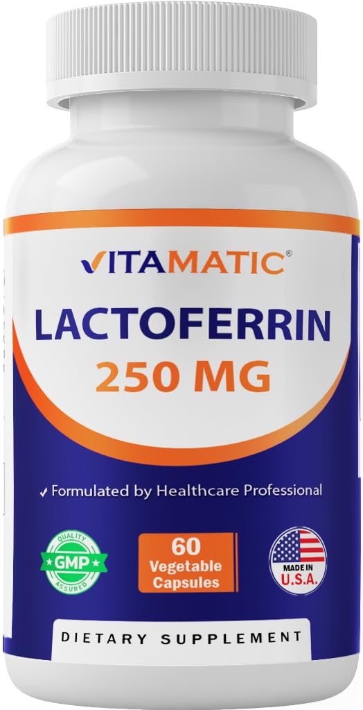La lactoferrine vitamatique 250mg – 60 capsules végétales favorise une fonction immunitaire saine*